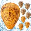 8 Pieces Wasp Nest Decoy Hanging Fake Wasp Nest Waterproof Material Hornet Decoy for Hornets (mix Color 8 pack)