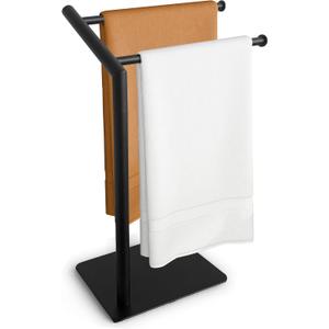 18" Premium Design Hand Towel Holder for Bathroom Towel Racks for Bathroom Freestanding Standing Towel Rack Bathroom Hand Towel Holder Countertop Towel Stand