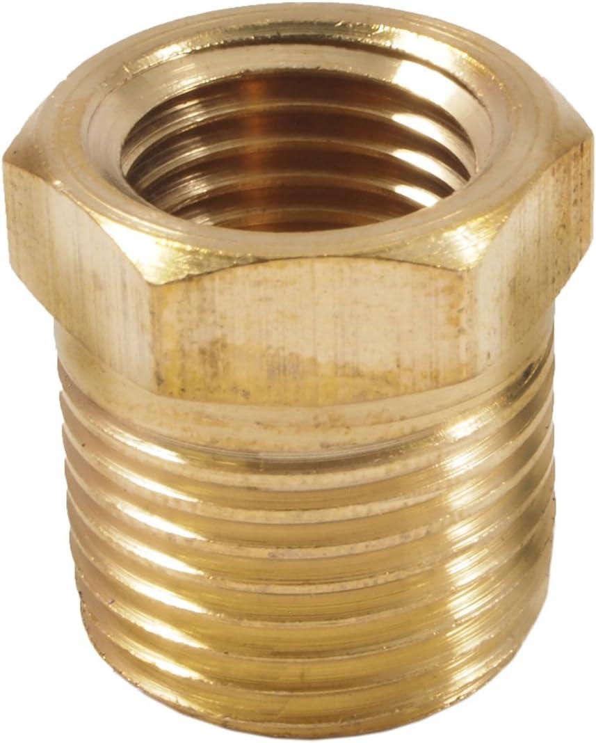 Forney 75535 Brass Fitting, Bushing, 1/4-Inch Female to 3/8-Inch Male NPT