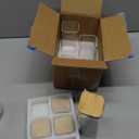 Glass Storage Jars with Wooden Lids - Airtight Food Containers for Sugar, Candy, Cookies, Rice, Spices, Nuts, Coffee, Tea Perfect for Kitchen Pantry Organization (4 Pack of 10floz)