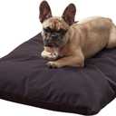 Charlie Corduroy Reversible Pillow Dog Bed with Removable Cover, Steel, Small (36" x 24")