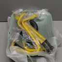 Kids Wheelbarrow Gardening Tool Set,Toddler Metal Wheelbarrow Outdoor Toy for Kids Dig Sand/Dirt,Shovel Snow,Leaves (Blue Set)