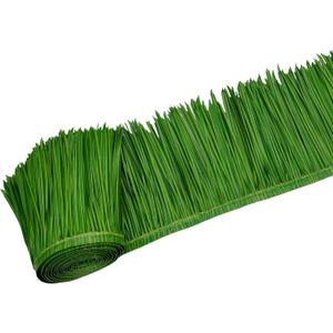 Mexican Style Synthetic Plastic Straw Thatch - 4 Colors (Palm Tree Brown, Tropical Green, Straw Yellow, Dried Grass Gray) - for Tiki Bar, Patio, Palapa & Party Decor (Tropical Green, 10ft x 16in)