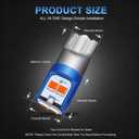 MAXGTRS 194 LED Light Bulb Red 168 2825 W5W T10 Wedge 6-SMD 3030 Chipsets LED Replacement Bulbs Error Free for Car Dome Map Door Courtesy License Plate Lights, Pack of 5