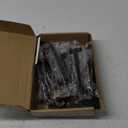 Ravinte 20 Pack 5 Inch Hole Center Solid Slim Square Pulls Matte Black Kitchen Cabinet Handles Square Bar Drawer Handles Flat Black Drawer Pulls for Cupboard Dresser and Cabinets