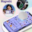 Buleens for Google Pixel 9 Pro XL Case 6.8" - with Ring Stand & Camera Cover Aesthetic Cute Designed Women Girls Pretty Girly Floral Flower Kawaii Phone Case for Pixel 9 Pro XL Compatible with Magsafe