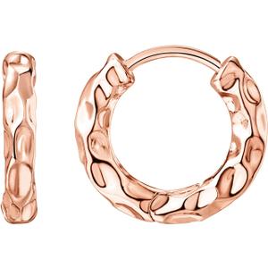 PAVOI 14K Gold Plated 925 Sterling Silver Post Ultra Thick Huggie Earring | Women's Mini Hoop Earrings | Gold Plated Small Hoops