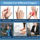 2 x 5PCS Trigger Finger Splint, Finger Braces Joint Stabilizer, Adjustable Mallet Splint and Hand Brace, Finger Straightener for Arthritis Fits Thumb, Index, Middle, Ring and Pinky Finger5PCS