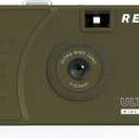 RETO Ultra Wide and Slim 35mm Reusable Daylight Film Camera - 22mm Wide Lens, Focus Free, Light Weight, Easy to Use (Olive)