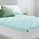Novilla Cooling Mattress Topper Full Size, Cooling Factors Infused Mattress Pad for Hot Sleepers, Breathable Mattress Cover with Deep Pocket, Soft Down Alternative Bed Topper for Back Pain Relief