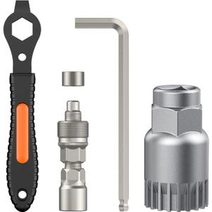 Pawfly Upgraded Bicycle Crank Puller Set, Bike Repair Kit for Square Taper Shimano & ISIS Splined Crank Arm