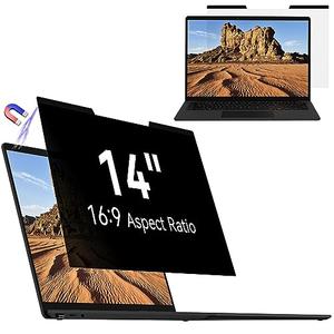 Mamol Magnetic Laptop Privacy Screen 14 inch ,16:9 Aspect Removable Anti Glare Protector Blue Light Privacy Screen Filter,Filter Shield Compatible with HP/Dell/Acer/Asus/Samsung/Lenovo/Thinkpad Envy