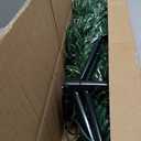 4 ft. Pre-Lit Fiber Optic Artificial PVC Christmas Tree with Metal Stand Holiday