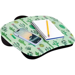 LAPGEAR MyStyle Portable Lap Desk with Cushion - Cactus - Fits up to 15.6 Inch Laptops - Style No. 45373