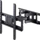 TV Wall Mount for 26-55 inch LED LCD OLED 4K TVs, Full Motion TV Mount Bracket Articulating Swivel Extension Tilting Max VESA 400x400mm Holds up to 99lbs, Fits 12/16 Inch Wood Stud
