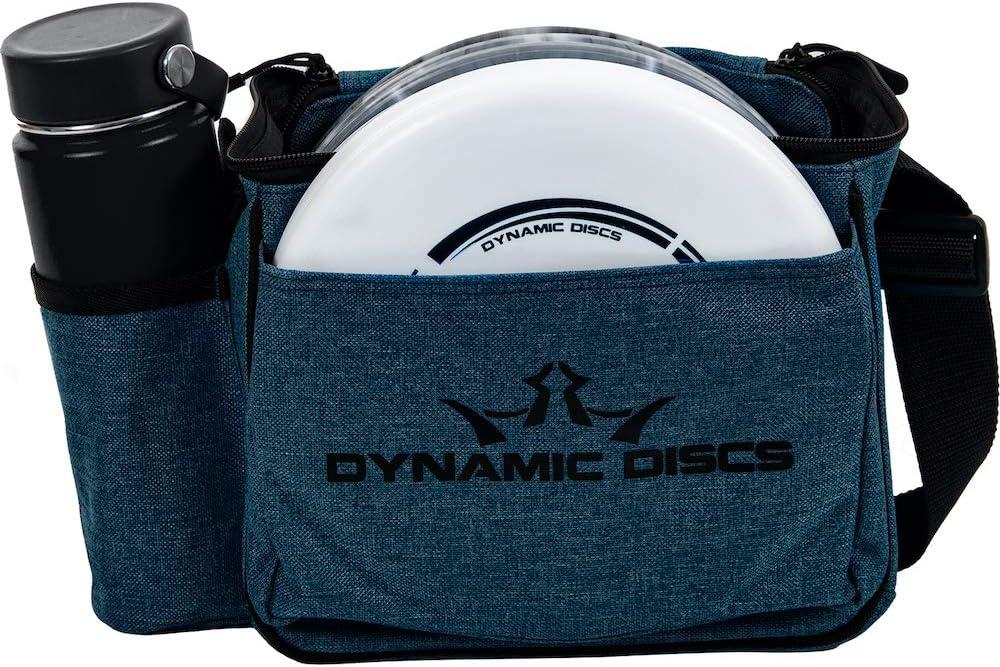 Dynamic Discs Cadet Disc Golf Shoulder Bag | Small Disc Golf Bag, 10-12+ Discs Capacity | Great for Beginners | Lightweight & Durable | Sling over Shoulder to Carry Easily (Midnight Blue)