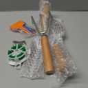 Garden Tool Set, 3 Pieces Gardening Kit with Garden Plant Twist Tie and Plastic Plant Tag, Stainless Steel Heavy Duty Garden Tools with Wooden Handle, Gardening Gifts for Women