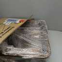 Stainless Steel Cat Litter Box, 23.6" x 15.7 x 11.8 Extra Large Semi Enclosed Litter Box for Big Cats High Sided Metal & Scoop Absorbs Odors, Anti-Urine Leakage, Non-Sticky & Easy Cleaning