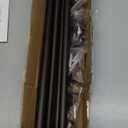 GXOACKJ 2 Pack Brown Curtain Rods for windows 32 to 62 inch, 5/8 inch Splicing Heavy Duty Metal Curtain Rod Set with Brackets