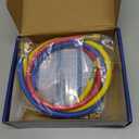 R410A Manifold Gauge Set, 3 Way AC Diagnostic Manifold Gauge Set for R410a R22 R134a R404a Refrigerant,Automotive AC Manifold R410a Adapters,with 3ft Hoses