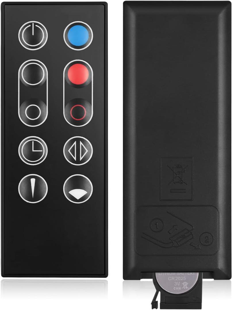 966538-01 Replacement Remote Control for Dyson Fan, Compatible with Dyson AM09 Hot + Cool Heater Tower Fan with Magnetic