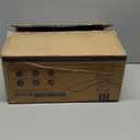 Asyko Ceiling Fans with Lights, 46" Low Profile Ceiling Fan with Light and Remote Control, Flush Mount, Reversible, Dimmable, Noiseless, Black Ceiling Fan for Bedroom