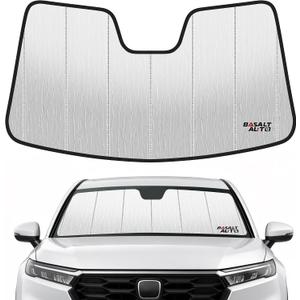 2023-2026 CR-V Windshield Sun Shade Compatible for 2023-2026 Honda CR-V Silver Reflective Foldable Front Sun Visor Sunshade Protector with Storage Bag Keep Interior Cool