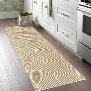 Tiffasea Washable Runner Rug 2'x6', Hallway Runner Kitchen Rugs Cotton Woven Laundry Room Entryway Rug Indoor Outdoor Rugs for Bedroom/Bathroom/Living Room