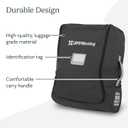 UPPAbaby Travel Bag for all Minu Stroller Models Backpack Style with Inner Wheel Bag + Storage Pocket - Durable Design with TravelSafe Protection, Black