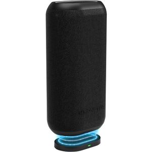 Monster DNA Max Portable Bluetooth Speaker, Loud Portable Speaker with 360 Bass Sound and 10W Qi Certified Wireless Charging Pad, IP67 Waterproof- for Travel, Indoor and Outdoor Use (Black)