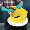 Eagle 1662 Drum Funnel with Brass Screen, 18" Diameter x 7" Height, Yellow