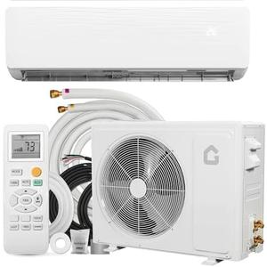 Garvee 9000 BTU Mini Split AC w/Remote Control19 SEER2 Cools Up to 450 Sq. Ft,Ductless Inverter Mini Split System w/0.75 Ton Heat Pump Pre-Charged & Installation Kit, Ultra-Quiet