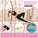 Pilates Wrist Ankle Weights for Women, Wearable Strong Arm & Leg Weights Set of 2(1 lb/2.2 lbs Each), Adjustable Ankle Weights for Walking, Yoga, Dance, Barre, Gym