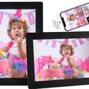 Uhale Digital Picture Frame 1280x800 HD IPS Touch Screen Digital Photo Frame 10.1 Inch WiFi Digital Frame 16GB Storage,SD Card Slot,Auto-Rotate Slideshow,via Uhale Send Videos and Photos remotely (Black)