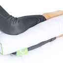 Sleep Yoga Back Sleepers & Side Sleepers, Ergonomically Designed Down Alternative Between & Under Pillow for Knee Support, Hypoallergenic & Washable, 26" x 13" x 3"/One Size White