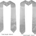 GraduatePro Plain Graduation Stole for Unisex Adults Sash 60"/72" Long 16 Colors