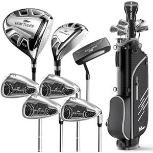 7-Piece Complete Golf Club Set for Men Adult Golf Clubs with Stand Bag, Right Handed, 3.5 degrees