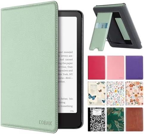 CoBak Stand Case for 7" Kindle Paperwhite 12th Gen 2024 and Kindle Colorsoft with Hand Strap - Compatible with iPhone MagSafe, for Samsung/Belkin/Anker Wireless Charging Pads, Durable, Auto Sleep Wake