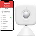 Smart Motion Door Sensor - Wireless PIR Motion Detector for Home Security, Compatible with Alexa, Google Assistant & Apple Home via SwitchBot Hub, Easy Installation, Real-Time Alerts (2025-White)