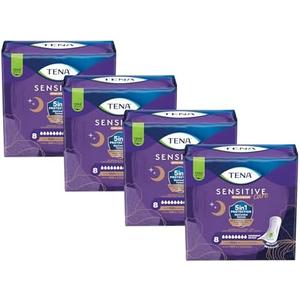 TENA Sensitive Care Worry-Free Nights Extra Coverage Pads, Overnight,