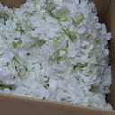 Auihiay 26 Pieces Hydrangea Artificial Flowers Silk Hydrangea Flowers Artificial Flowers Heads with Stems for Home Wedding Party Decorations (Ivory)