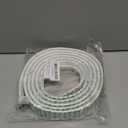 118" x 1.5" Lightweight Peel and Stick Chair Rail Molding, Flexible Accent Wall Trim for Home Decoration & Protection (White)