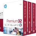 HP Printer Paper | 8.5 x 11 Paper | Premium 32 lb | 6 Pack - 3000 Sheets | 100 Bright | Made in USA - FSC Certified | 113100C