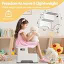 Toddler Step Stool for Bathroom Sink, 2 Pack Step Stool for Kids, Plastic Potty Training Toilet Stepping Stools, Child and Baby Lightweight&No-Slip Two Step Stools for Kitchen - Gray