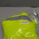 sesafety High Visibility Safety Sweatshirt for Men, Class 3 Reflective Zippered Hooded Sweatshirt, Hi-Vis Safety Hoodie with Black Bottom (Large, Yellow-204)