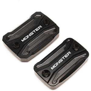 MOWOK Motorcycle Front Brake Cylinder Fluid Reservoir Cover For Ducati Monster 696 Monster 795 Monster 796 Monster 821 Accessories (Black)