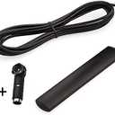 Eightwood Car Stereo FM Radio Antenna, Hidden Windshield Antenna, DIN Plug Adhesive Patch Antennae + DIN Female to ISO Adapter for Vehicle Car Truck Stereo Receiver Head Unit FM HD Radio