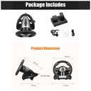 PXN PC Racing Steering Wheel, V3II USB Car Driving Simulator Race Gaming Steering Wheel with Pedals for Windows PC, PS3, PS4, Nintendo Switch, Xbox One, Xbox Series X/S