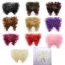 Fake Private Hair Invisible Realistic Bikini Body Hairs Fake Chest Hair Mustache Fake armpit hair 100% Handmade (Yellow)