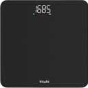 Vitafit Scale for Body Weight, High Accuracy 0.1lb by Our Professional Factory Since 2001, Digital Weight Scale LED and Step On, 3*AAA Batteries Included, 400lb/182kg, Spray Silver Black